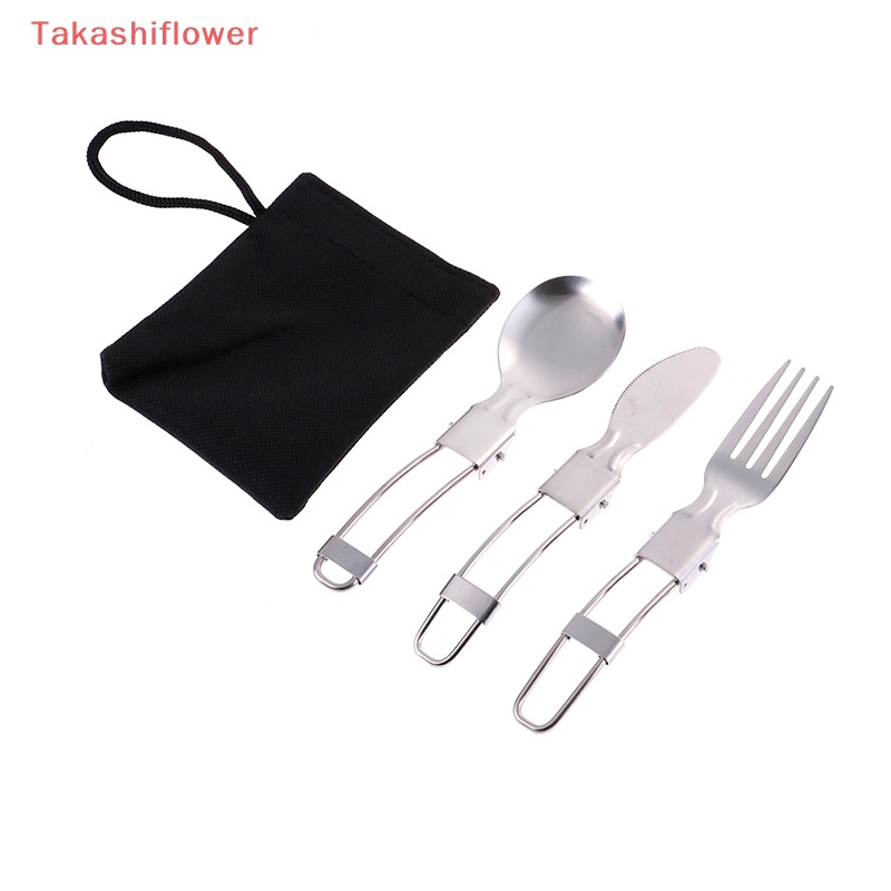 1 Bộ Muỗng Nĩa Du Lịch Gấp Gọn Tiện Lợi