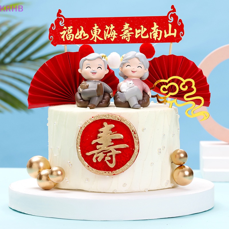 Đồ trang trí Ông Già Bằng Nhựa Resin Cho Trang Trí Bánh Kem Mới