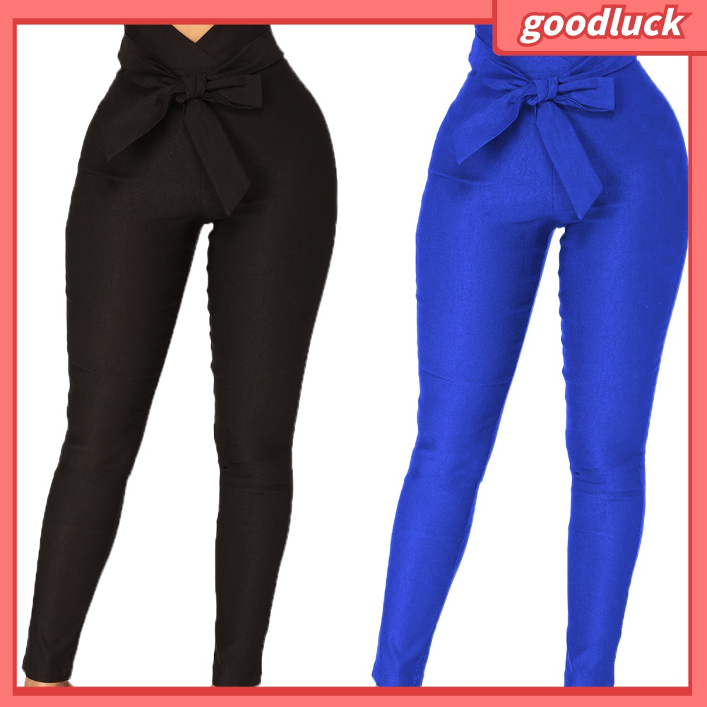 Thắt Lưng Màu Trơn Đính Nơ Dáng Ôm Co Giãn Dành Cho Nữ