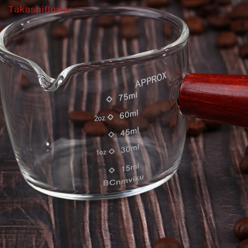 Cốc Uống Cà Phê Espresso Ounce Hai Đầu Có Tay Cầm Dung Tích 75ml