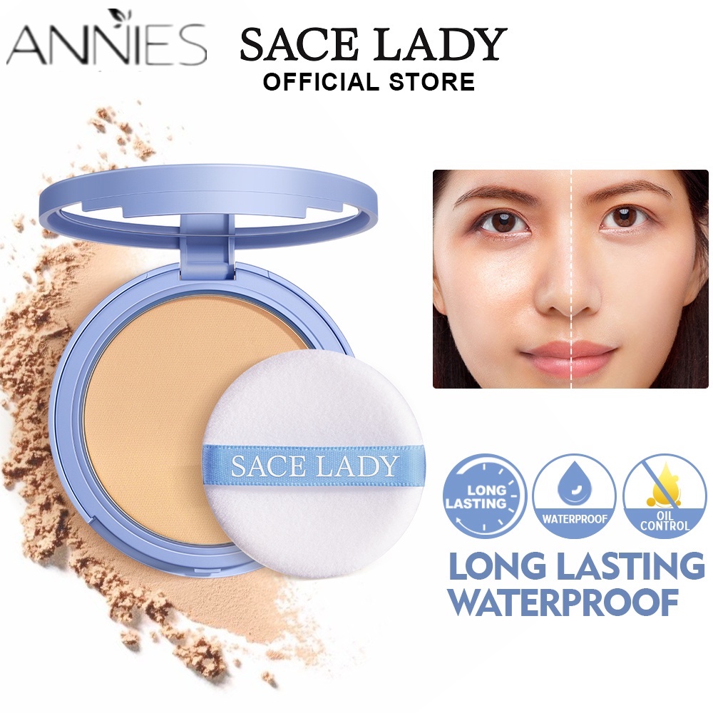 Phấn phủ SACE LADY 8g trang điểm kiềm dầu chống thấm nước ANNIES