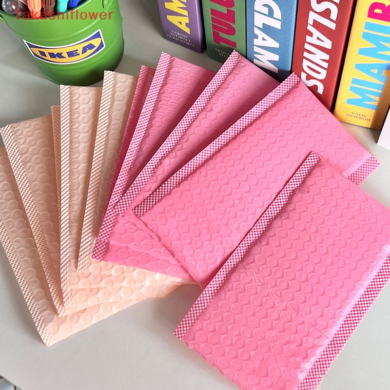 (Takashiflower) Set 10 Túi Bong Bóng Dày Tự Dính Gói Hàng Chuyển Phát Nhanh Màu Hồng / Tím