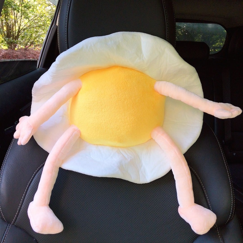 Gối Tựa Đầu Hình Gấu Trúc / Trứng / Gấu Trúc Dễ Thương Cho Xe Hơi