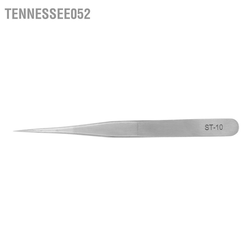 Tennessee052 Nhíp sửa chữa đồng hồ bằng thép không gỉ trang sức chính xác đầu nhọn cho linh kiện điện tử ST10