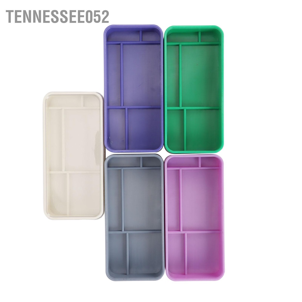 Tennessee052 Hộp lưu trữ các bộ phận đồng hồ 5 lớp Ngăn bụi có thể xếp chồng lên nhau Công cụ sửa chữa hình chữ nhật