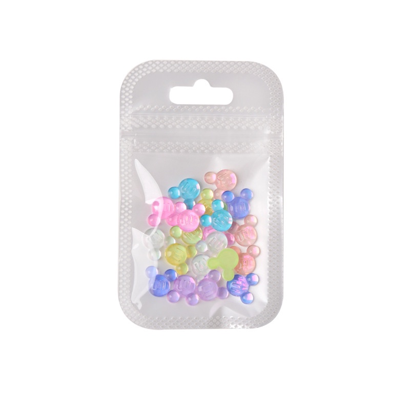 Set 20 Phụ Kiện Trang Trí Móng Tay 3D Hình Cá Heo Hoạt Hình Màu Macaron Xinh Xắn