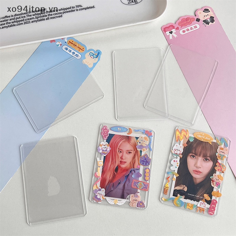 Set 10 Miếng Dán Goo Dày Dặn Trong Suốt Dùng Trang Trí Hộp Thẻ Sưu Tầm DIY