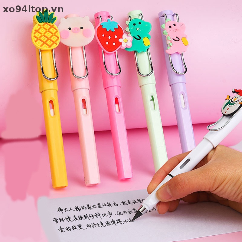 Bút Chì Kẹp Kèm Gôm Tẩy Hình Động Vật / Trái Cây Sáng Tạo