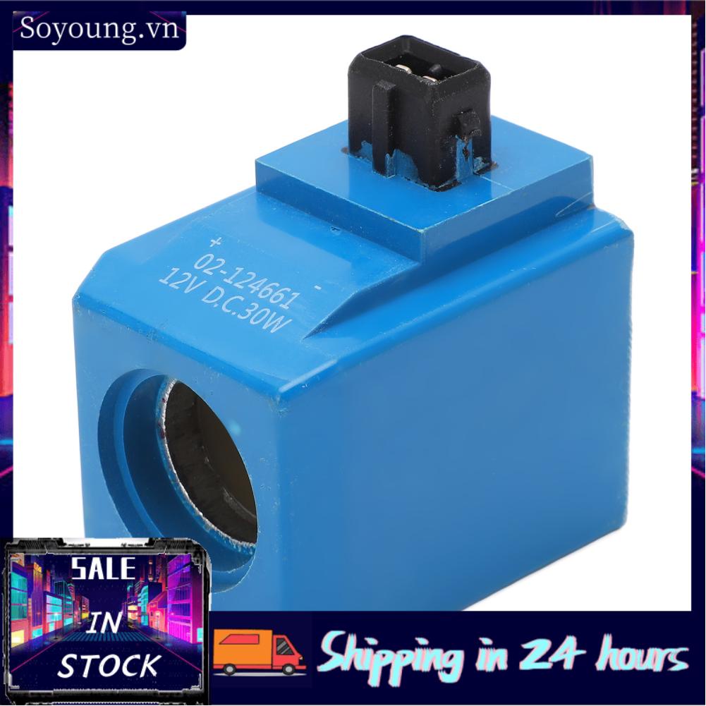 Soyoung 02‑124661   Aging Durable Solenoid Coil Round Pin Solenoid Coil  for Excavator