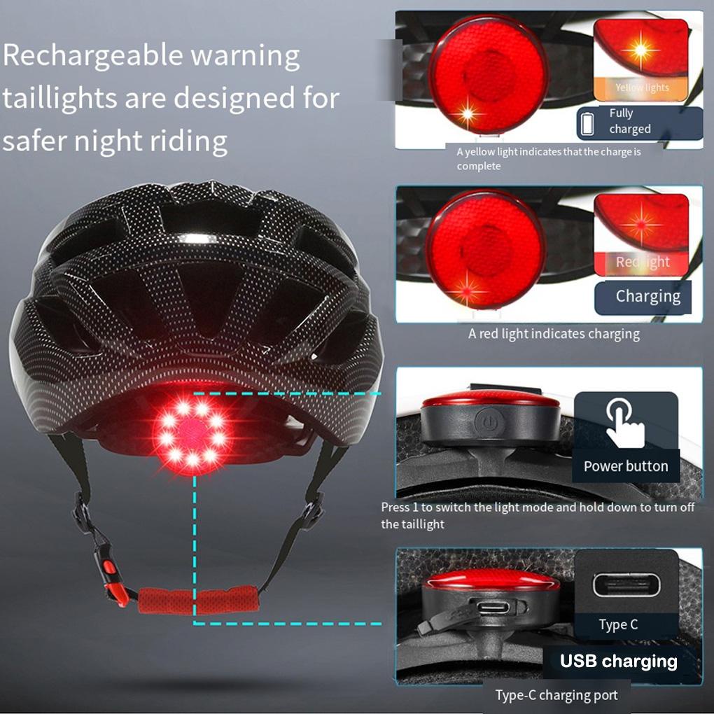 Mũ Bảo Hiểm Có Đèn Cảnh Báo An Toàn Cho Người Lớn Và Trẻ Em