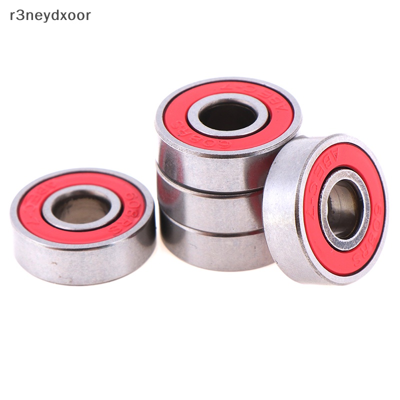5pcs Đỏ ABEC-7 608RS Skateboard Con lăn kín vòng bi 8x22x7mm [VN]