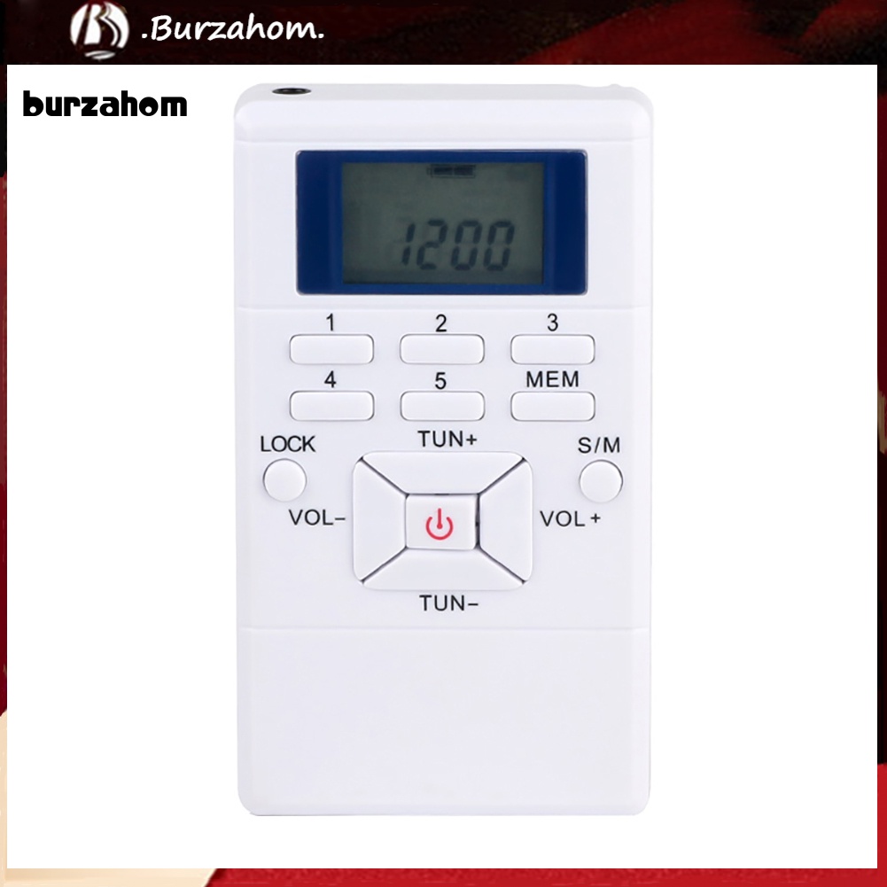 Radio FM Mini HRD-102 2 Kênh Kỹ Thuật Số Có Tai Nghe