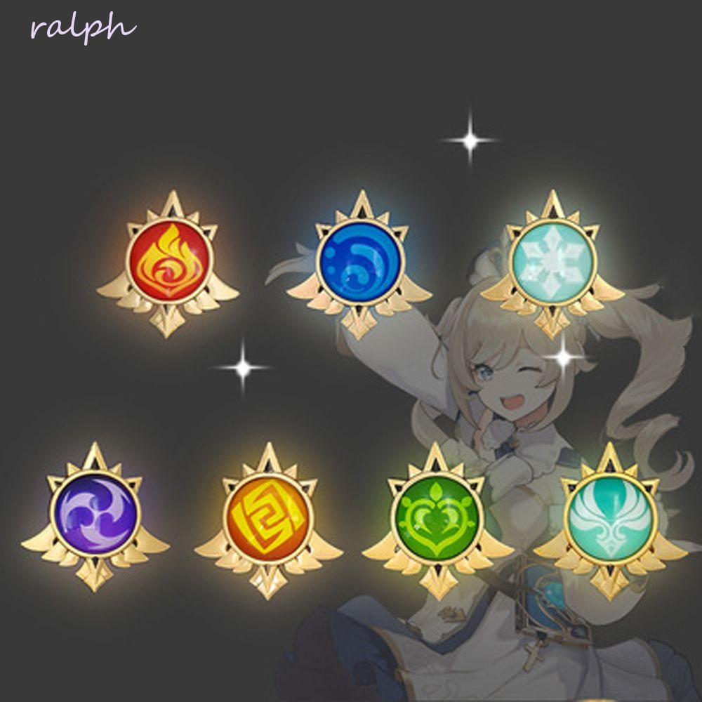 Ghim Cài Áo Hợp Kim Hình Anime Wendi Xiao Hu.Tao Chính Hãng God Genshin Va Chạm 7 Element Weapons Vision Lnazuma