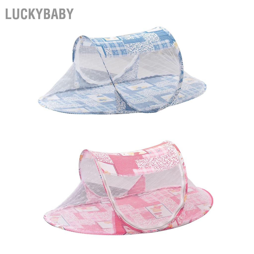 Mùng lều lưới chống muỗi cho bé sơ sinh - Màn Chụp Cho Bé Gấp Gọn - Dây kéo thoáng khí - HILUCKYBABY