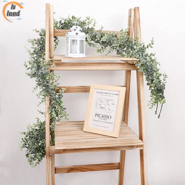 Dây Lá Bạch Đàn Nhân Tạo Dài 1.8M Dùng Trang Trí Tường Đám Cưới
