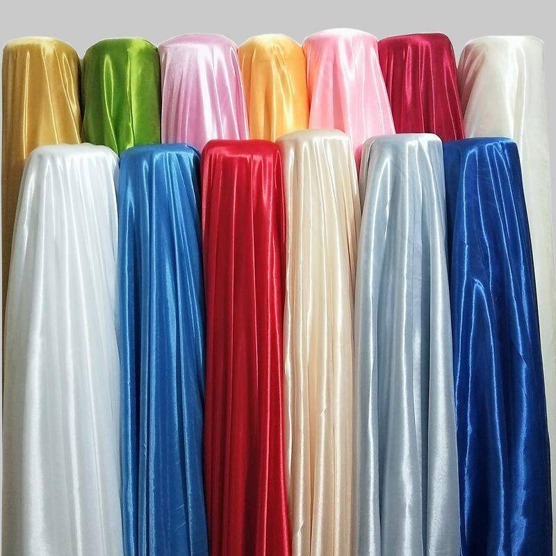 1 Tấm Vải Lụa Lạnh Co Giãn Màu Đỏ Tươi Sáng 150 * 200CM Trang Trí Trần Nhà