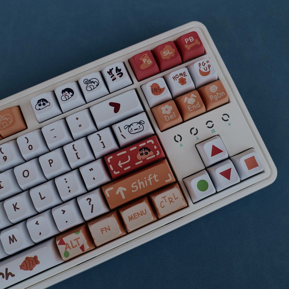 Crayon Shin-chan Keycaps XDA Profile Anime PBT Dye Sub Bàn Phím Cơ Keycap