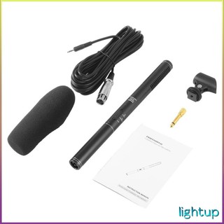 Chuyên nghiệp Độ nhạy cao Vioce Ghi âm Phát sóng Stereo Condenser Phỏng vấn Micro siêu định hướng