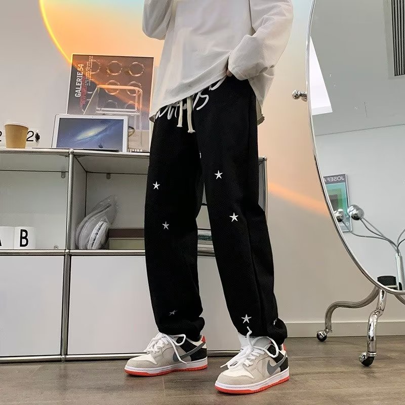 Where is Orange Quần Thể Thao Ống Rộng Dây Rút Thiết Kế Đường Phố Retro Mỹ Mùa Xuân Thu Dành Cho Nữ