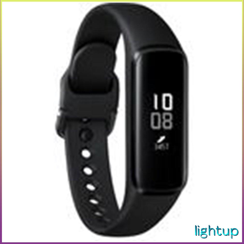 Dây đeo đồng hồ cho Galaxy Fit-E R375 thông minh bằng silicon mềm có thể điều chỉnh thay thế màu đen