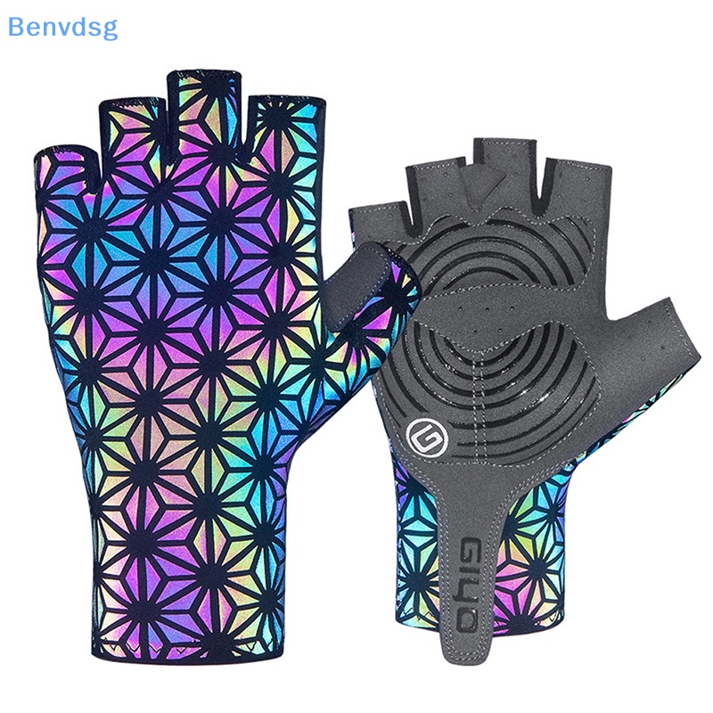 Găng Tay Nửa Ngón Chống Trượt Phản Quang Nhiều Màu Sắc Dùng Khi Đi Xe Đạp Leo Núi / Xe Máy