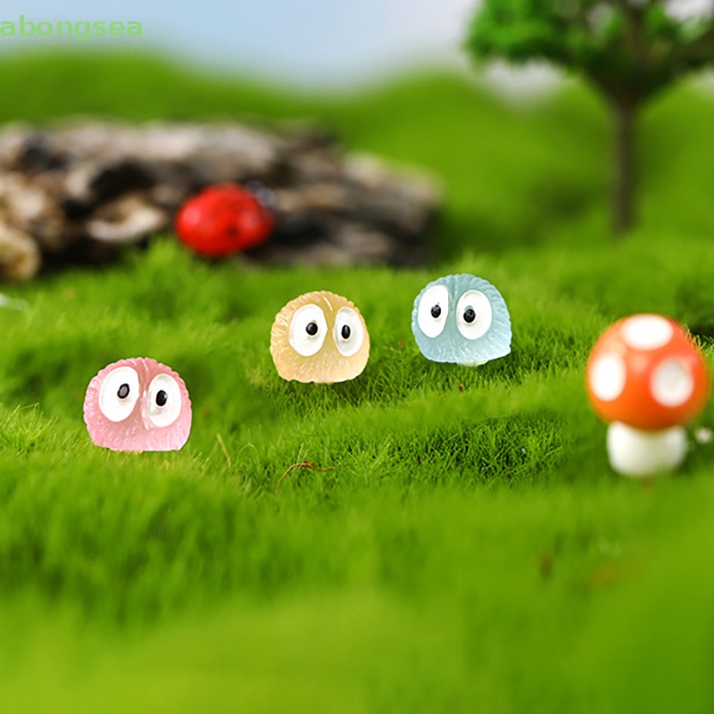 Bộ 10 Mô Hình Người Ngoài Hành Tinh Bongsea Bằng Nhựa Phát Quang Trang Trí Sân Vườn