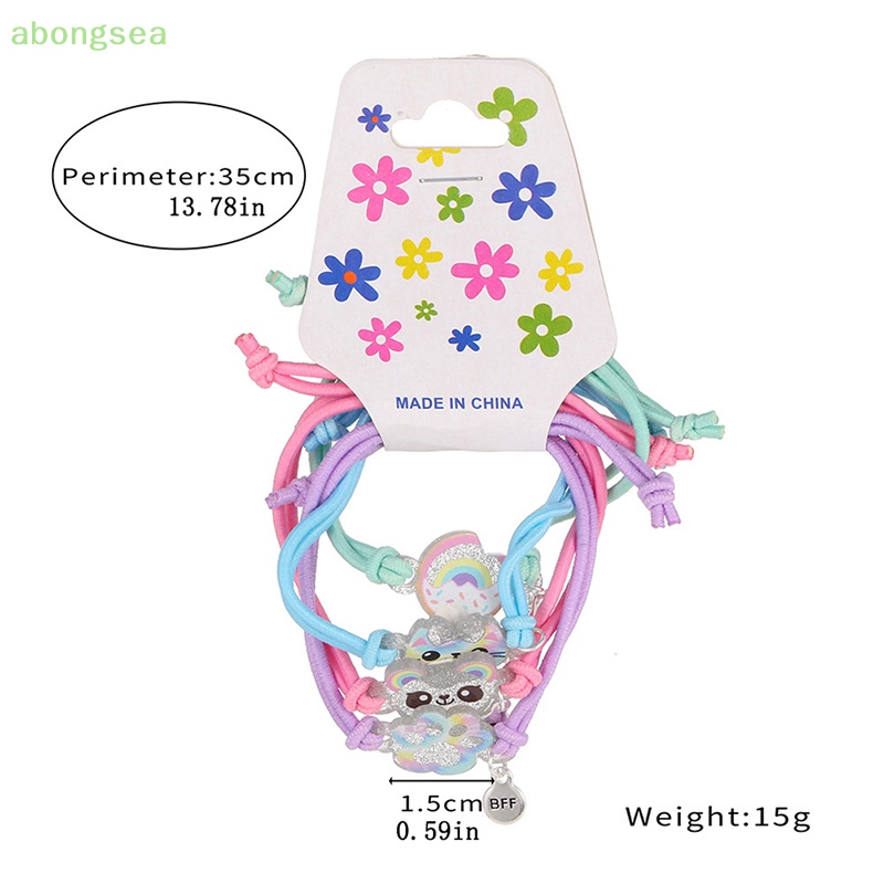 Set 4 Vòng Tay Dây Mặt Hoạt Hình Dễ Thương