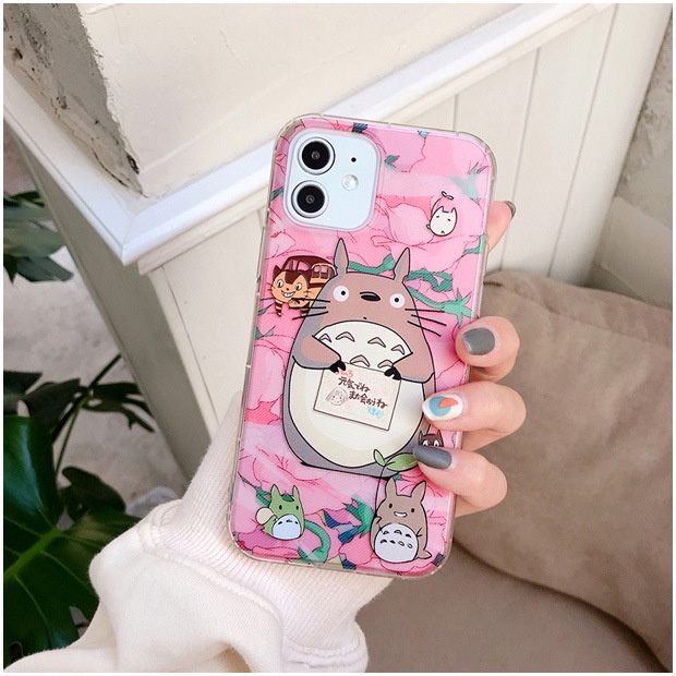 Ốp Điện Thoại Mềm In Hoạt Hình totoro Cho iphone 11 12 13 14 15 pro max 7 8 se 2022 x xs