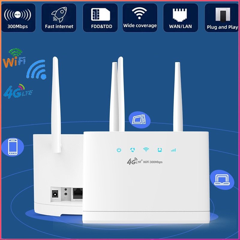 ✨ FREESHIP ✨ Router Wi-Fi 4 chế độ Bộ Phát Wifi 4g LTE mới nhất 2023 Tốc Độ 300Mbps - Lắp thẻ SIM để sử dụng WIFI