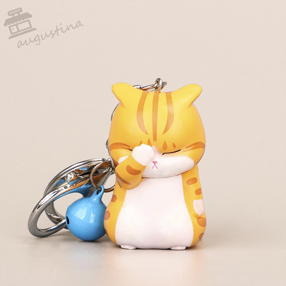 Móc Khóa Hình Mèo AUGUSTINA Shy Thời Trang Dễ Thương