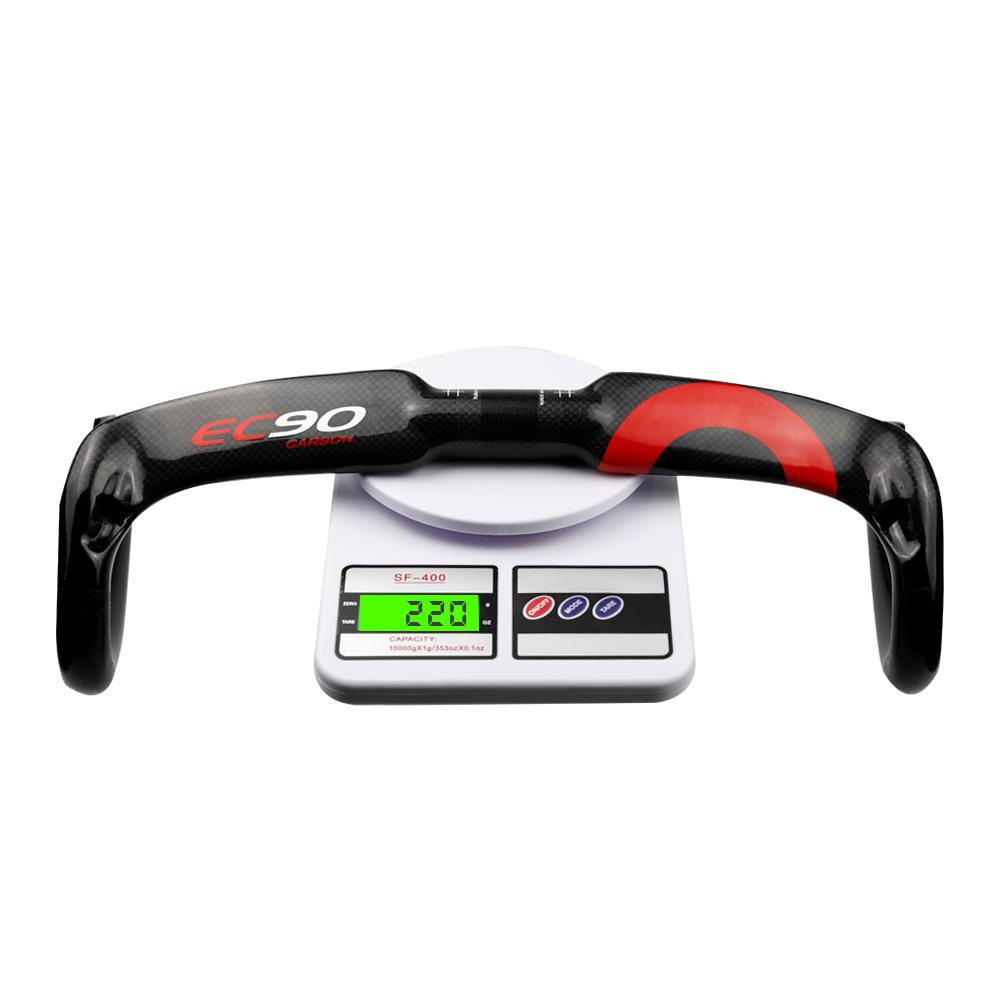 Tay Lái Xe Đạp EC90 Bằng Sợi Carbon 31.8mm Siêu Nhẹ 400 / 420 / 440mm