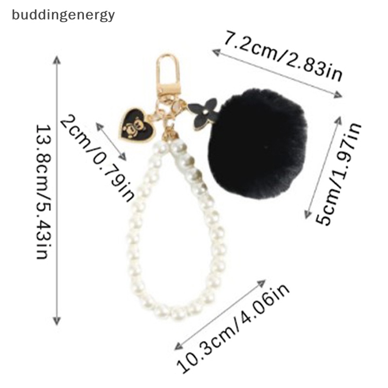 {BUDDI} Ins Mới Móc Khóa Hình Gấu Hồng Đen Đáng Yêu Dành Cho Nữ {Buddingergy}