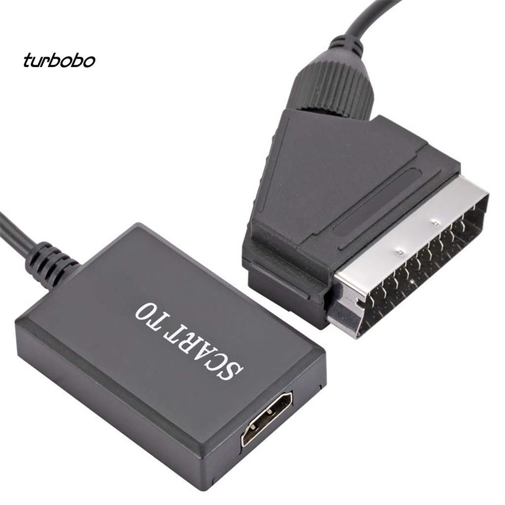Turbobo Bộ Chuyển Đổi Tín Hiệu Video Kỹ Thuật Số SCART Sang HDMI 1080P Cho Máy Tính