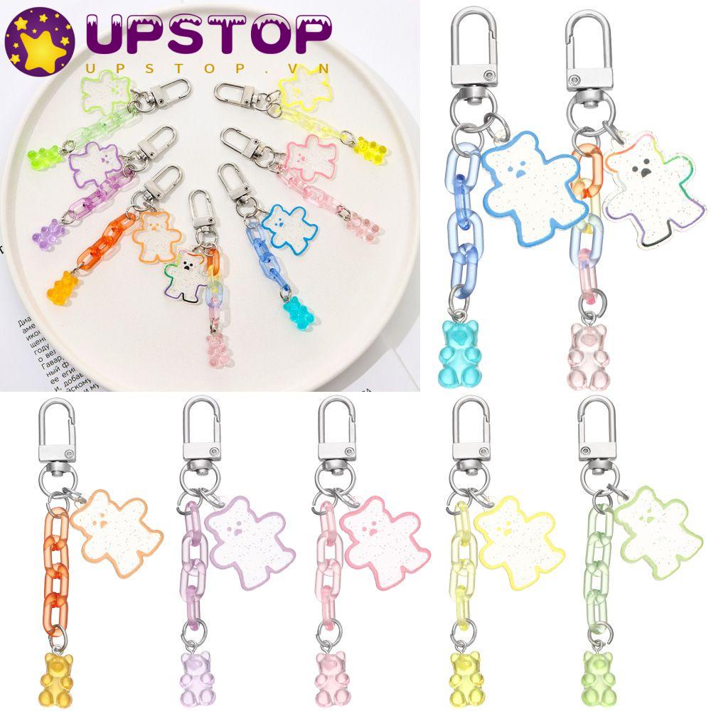 Móc Khóa Da Hình Gấu Đáng Yêu