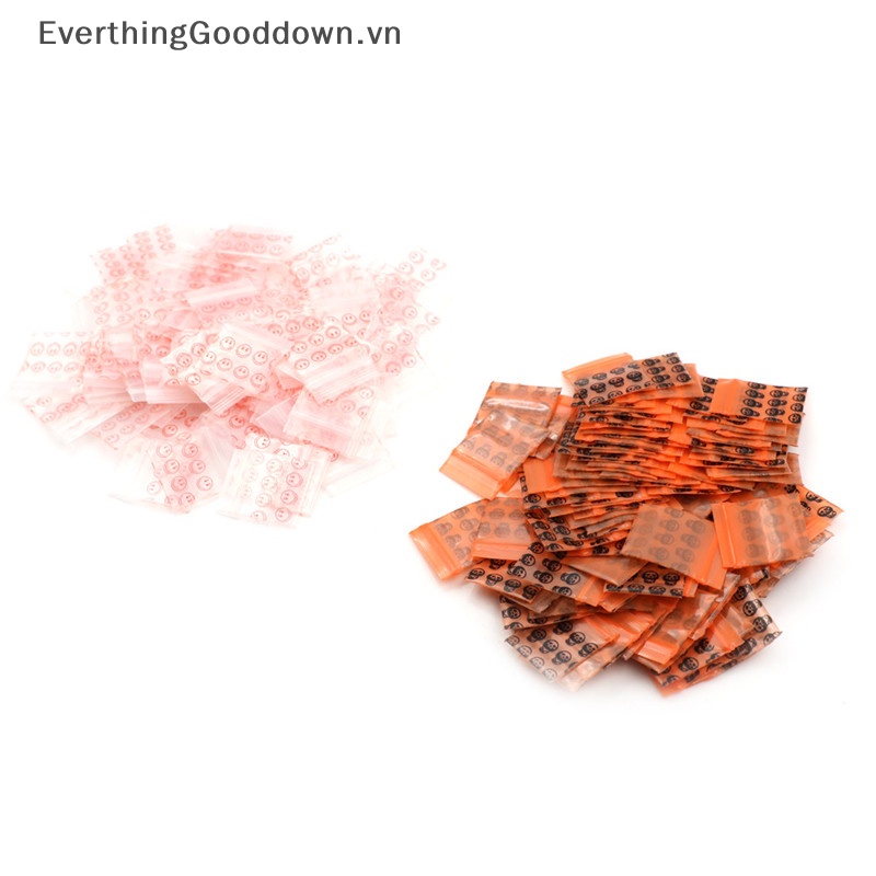 Everthinggooddown 100 Túi Nhựa Đựng Đồ Đa Năng 8MIL 2.5 * 3cm