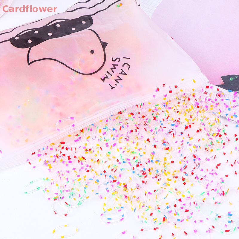 Bộ 1000 Dây Thun Buộc Tóc Không Đau Dùng Một Lần Dành Cho Bé Gái