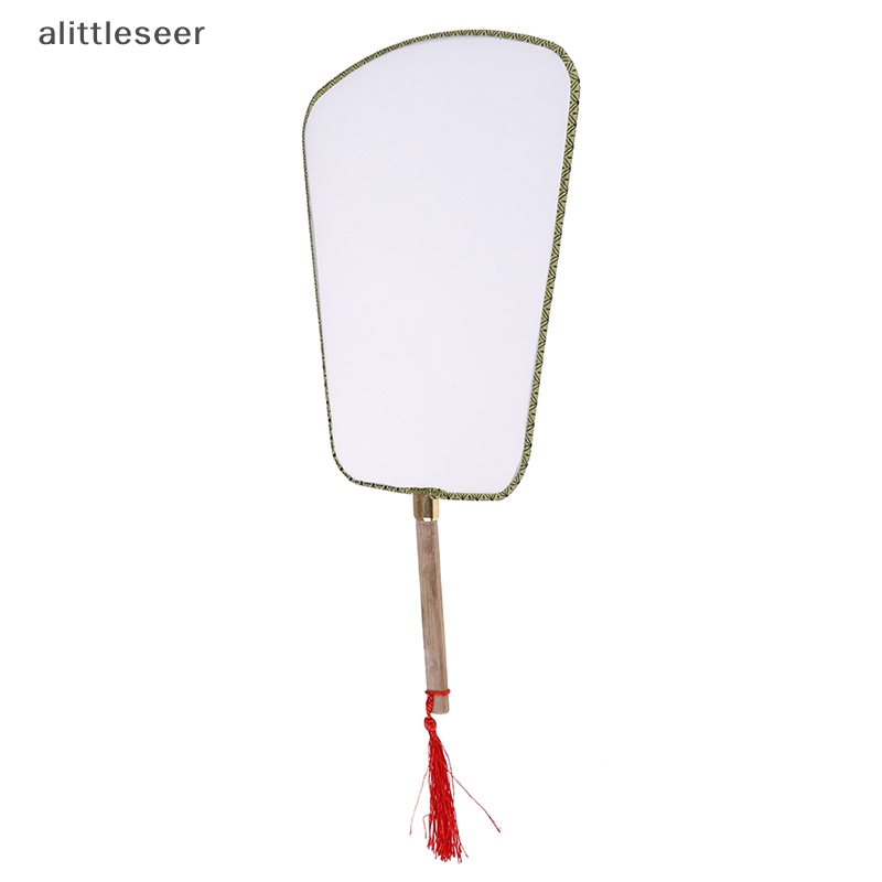 Quạt Gong Cầm Tay Màu Trắng Thanh Lịch DIY Cho Trẻ Em