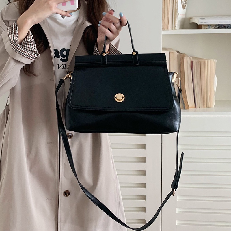 Ielgy Túi Đeo Chéo Cỡ Lớn Phong Cách retro Dễ Phối Đồ Thời Trang Cho Nữ