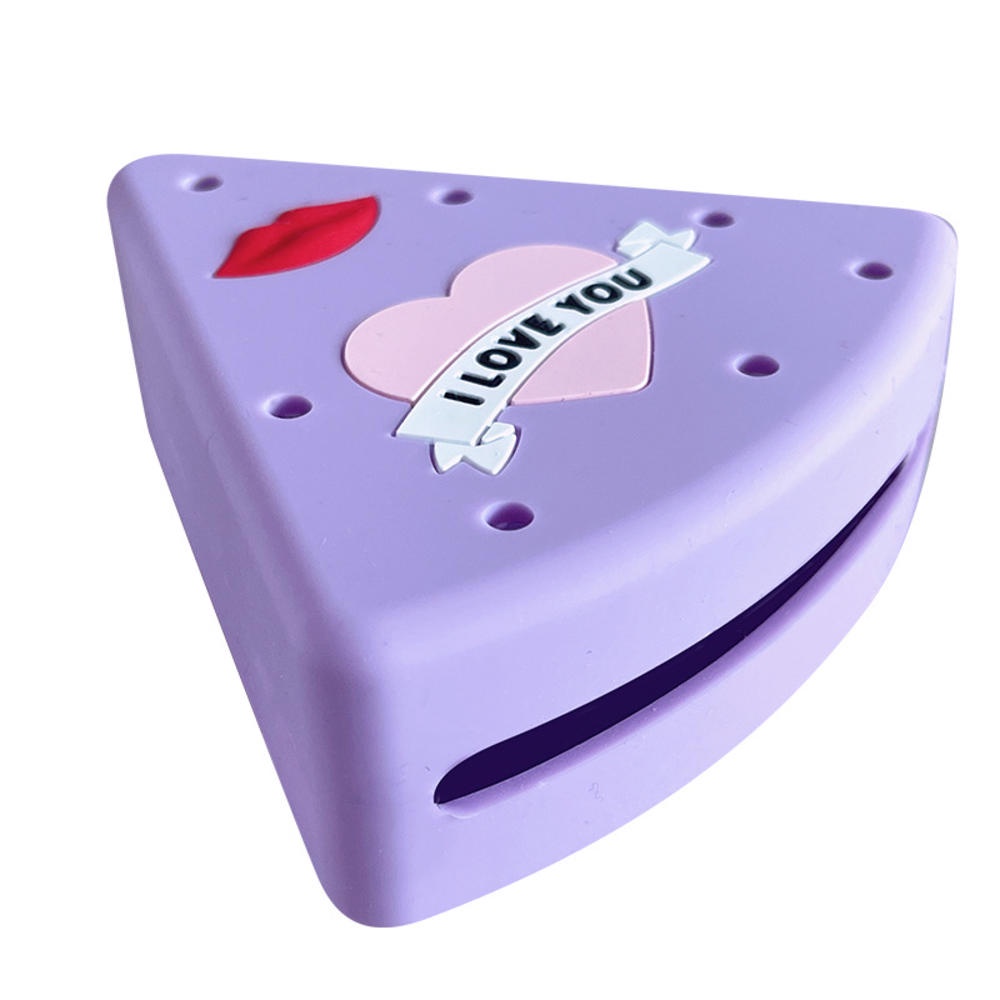 Hộp Đựng Mút Trang Điểm Hình Tam Giác Bằng Silicone Thoáng Khí Chống Bụi