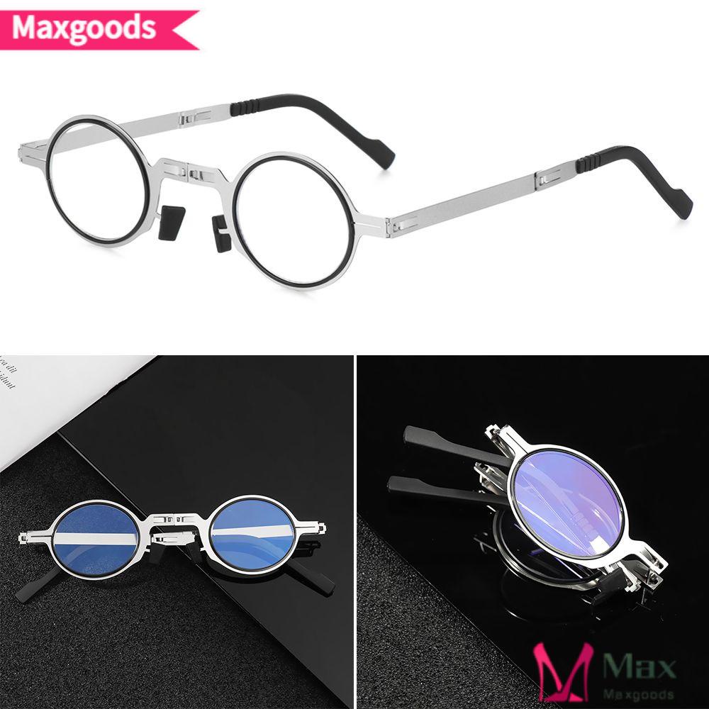 Kính Đọc Sách Gọng Kim Loại Siêu Mỏng Có Thể Gấp Gọn Kèm Hộp Đựng Ốp