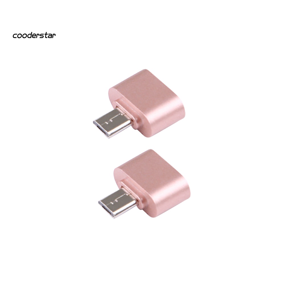 Set 2 Đầu Chuyển Đổi Micro USB Sang USB 2.0 OTG Cho Điện Thoại Android / Máy Tính Bảng
