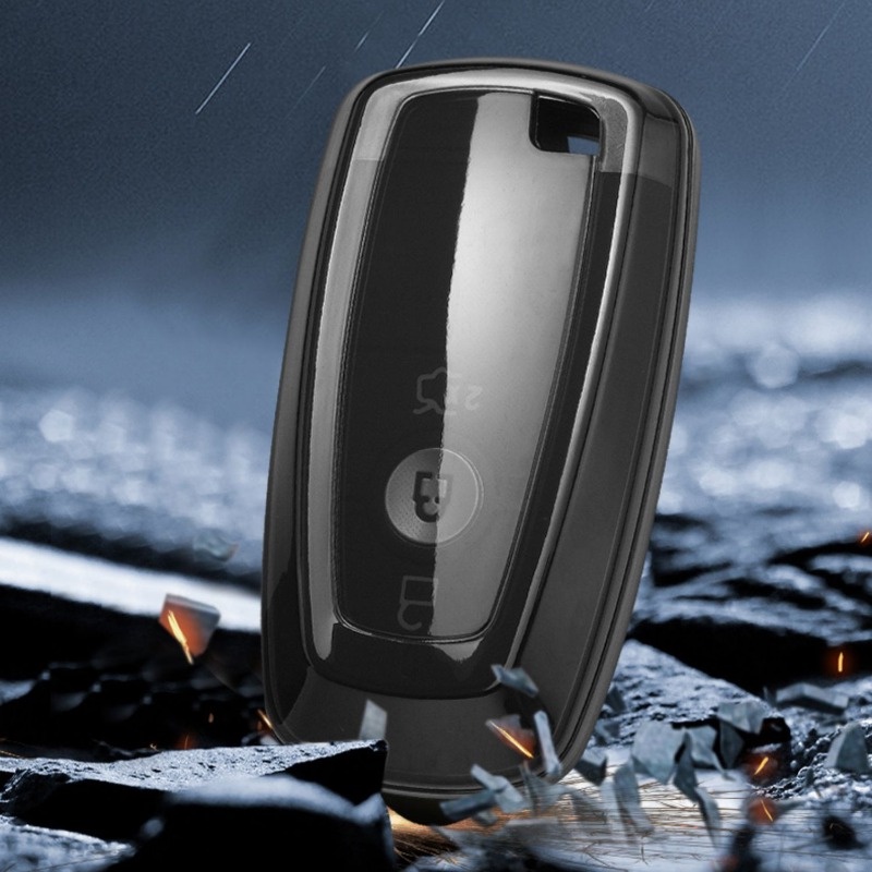 Vỏ TPU Bảo Vệ Chìa Khóa Điều Khiển Từ Xa Cho Xe Hơi Ford Edge Fusion Mustang Explorer F150 F250 F350 Ecosport
