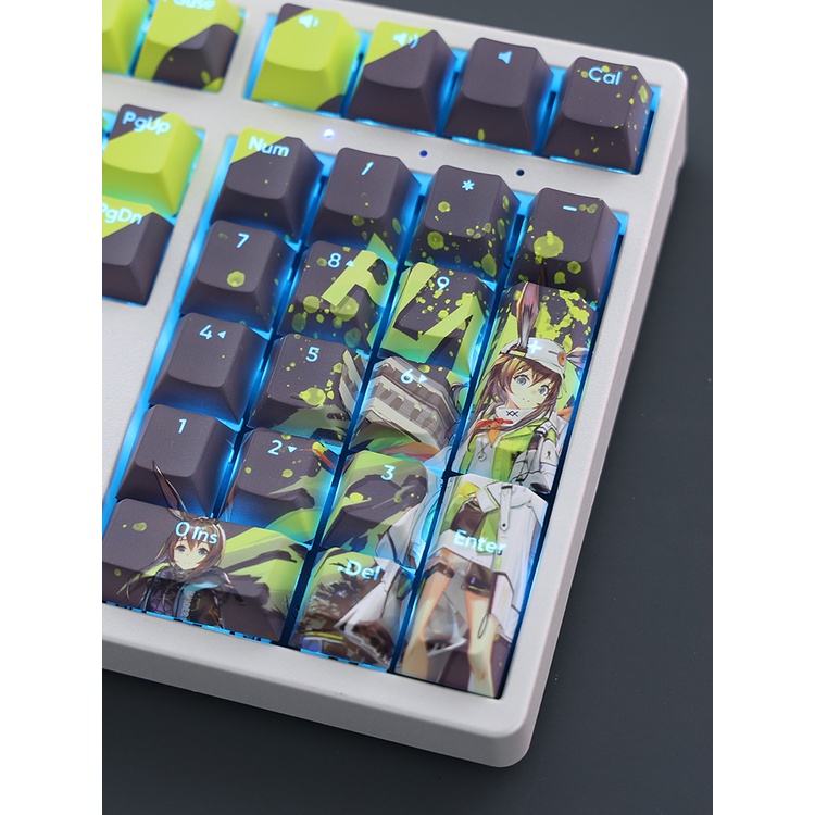 Amiya Keycaps Cherry Profile Arknights Anime PBT Dye Sub Bàn Phím Cơ Keycap