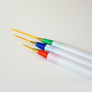 Set 3 cọ râu, cọ vẽ nét trang trí móng (Set)
