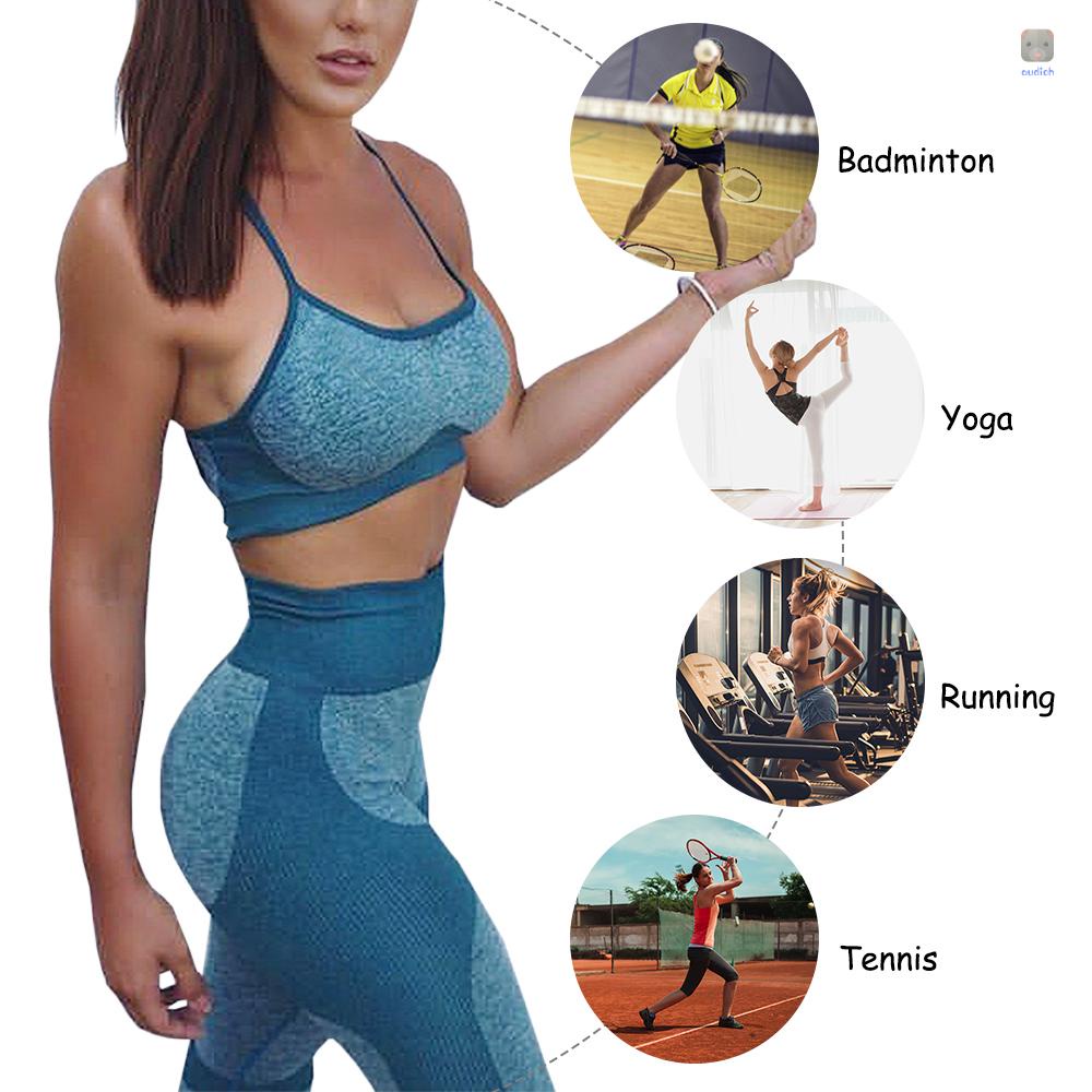 Set 3 Áo Ngực Thể Thao Không Gọng Dây Chéo Lưng Có Thể Tháo Rời Cho Nữ