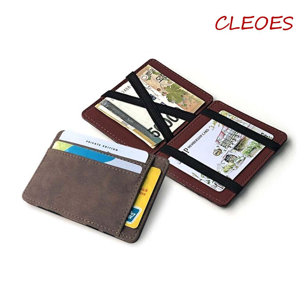 Ví Đựng Thẻ / Tiền Xu Mini Có Khóa Kéo Phong Cách Doanh Nhân Thời Trang Cho Nam Giá Đỡ