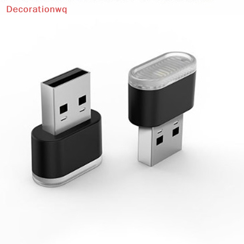 1 Đèn LED USB Ánh Sáng Trắng Tự Động Trang Trí Nội Thất Xe Hơi Mới