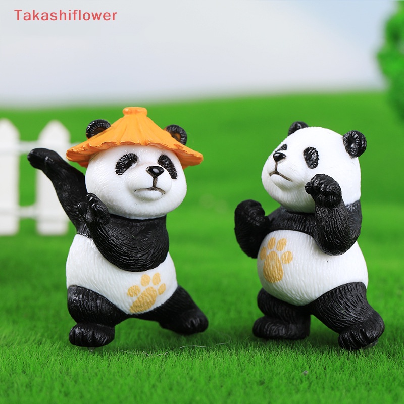 1 Mô Hình Gấu Trúc Mini Dễ Thương Trang Trí Sân Vườn / Nhà Cửa / Tiệc Sinh Nhật