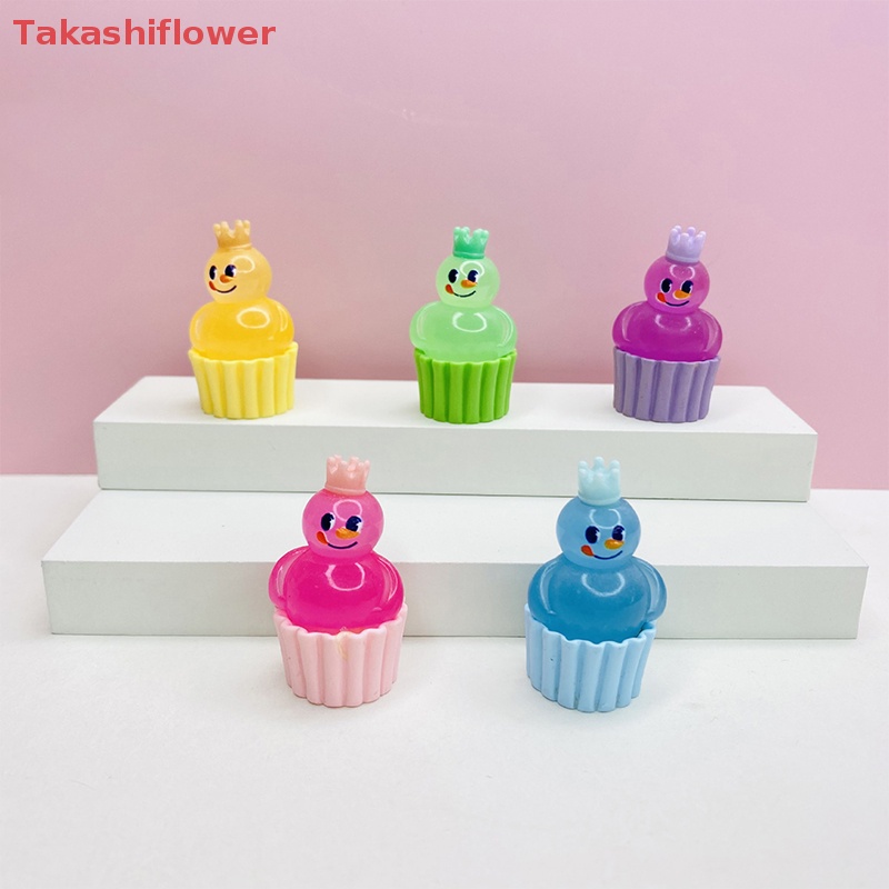 Set 2 Cốc Bánh Cupcake Mini Hình Vua Tuyết Dạ Quang Trang Trí Xe Hơi