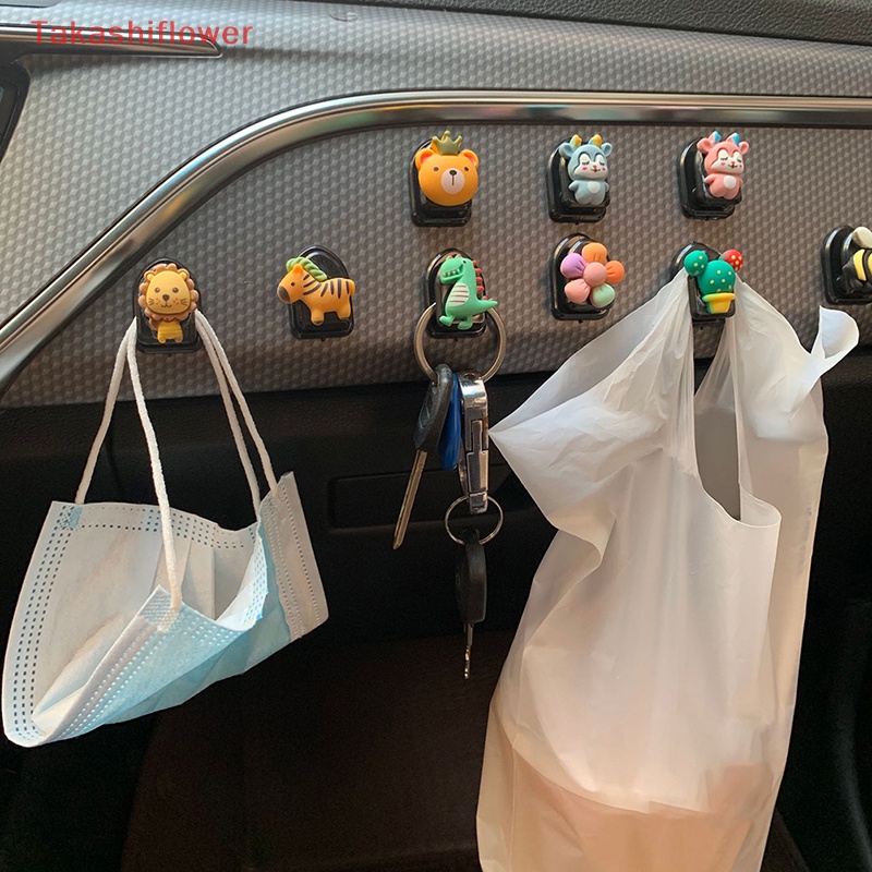 1 Móc Treo Dây Cáp USB / Chìa Khóa Gắn Tường / Bảng Điều Khiển Xe Hơi Mini